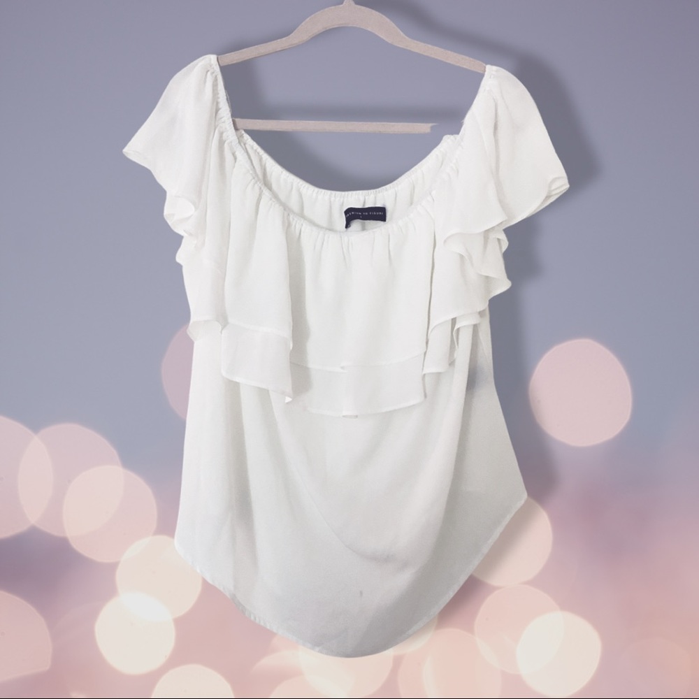White off the shoulder top